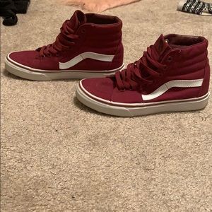 Red high top vans